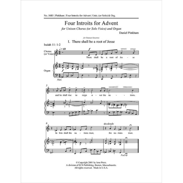 Four Introits for Advent