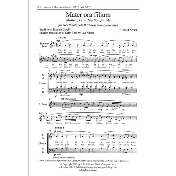 Mater ora filium : Mother, Pray Thy Son for Me