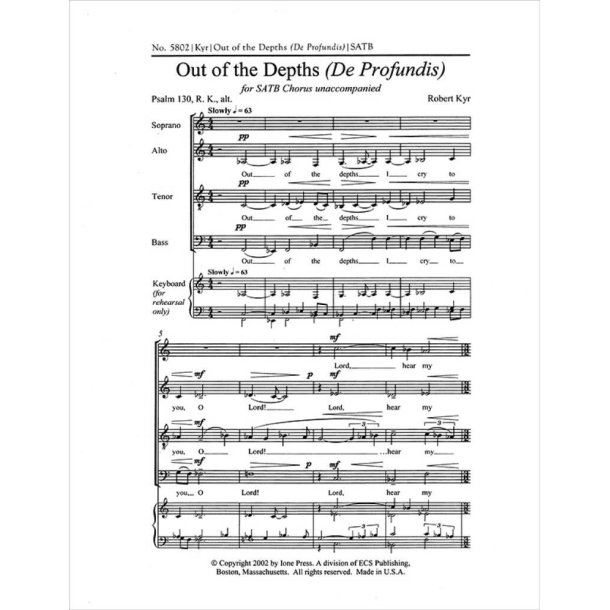 Out of the Depths : De profundis