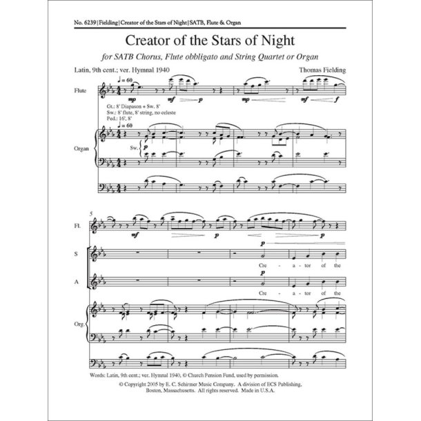 Creator of the Stars of Night