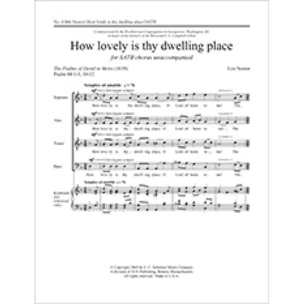 How Lovely Is Thy Dwelling Place