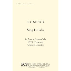 Sing Lullaby : Full Score for Orchestral Version