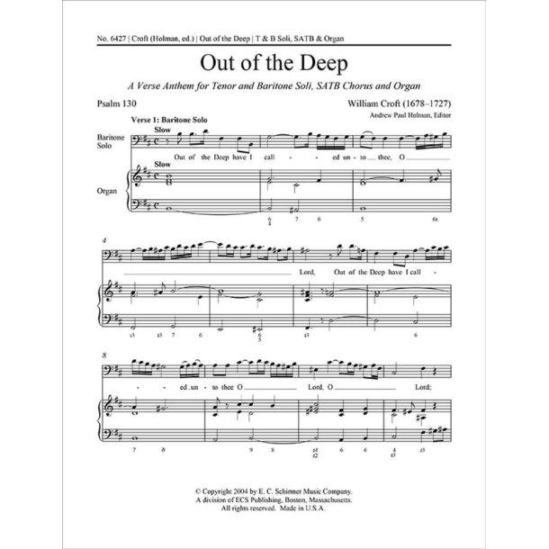 Out of the Deep : Psalm 130