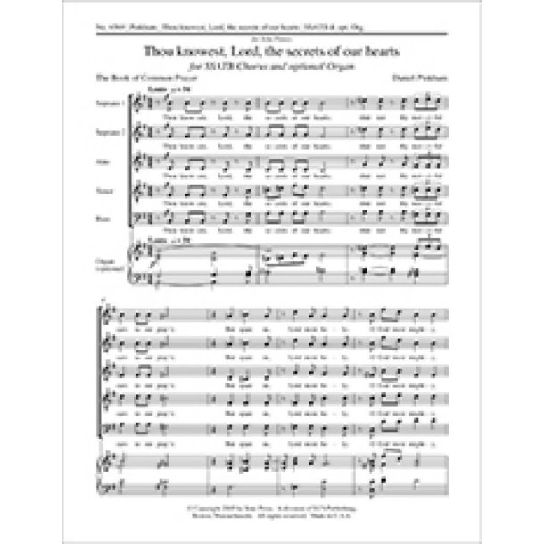 Thou knowest, Lord, the secrets of our hearts