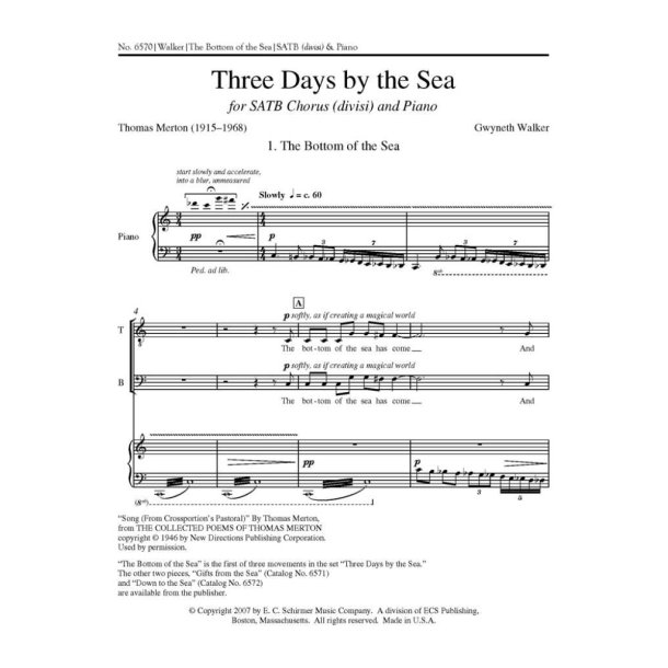Three Days by the Sea: No. 1 The Bottom of the Sea
