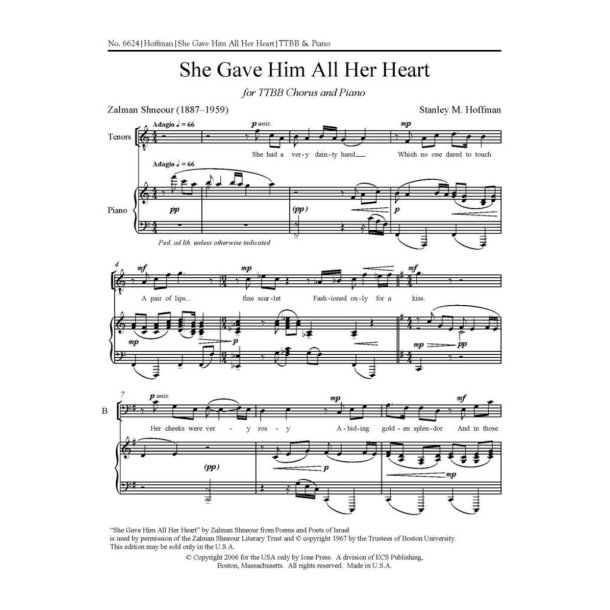 She Gave Him All Her Heart