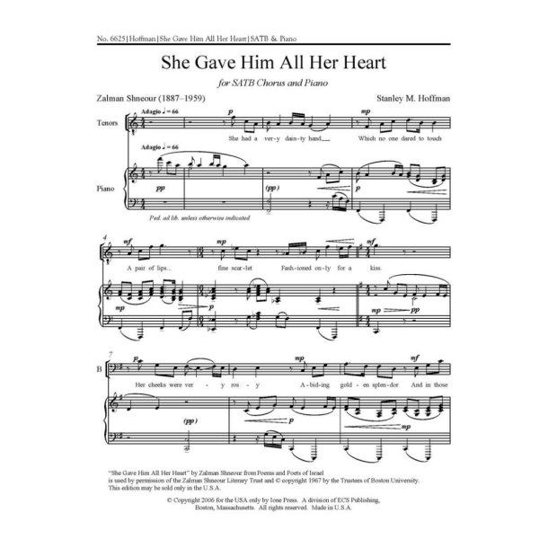 She Gave Him All Her Heart