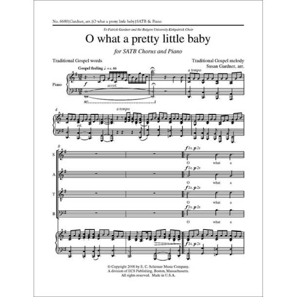 O what a pretty little baby