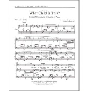 What Child is This? : SATB, Orchestra