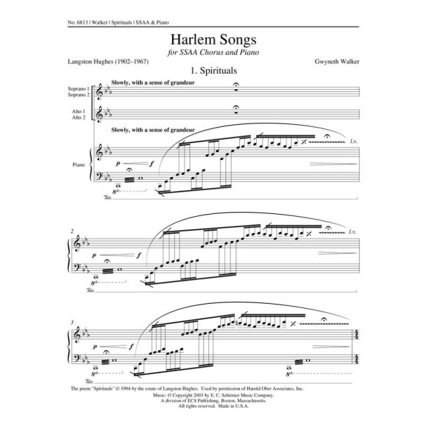Harlem Songs: No. 1 Spirituals
