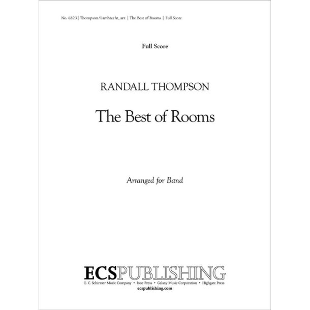 The Best of Rooms : Full Score, Concert Band (version A with woodwind choir opening)