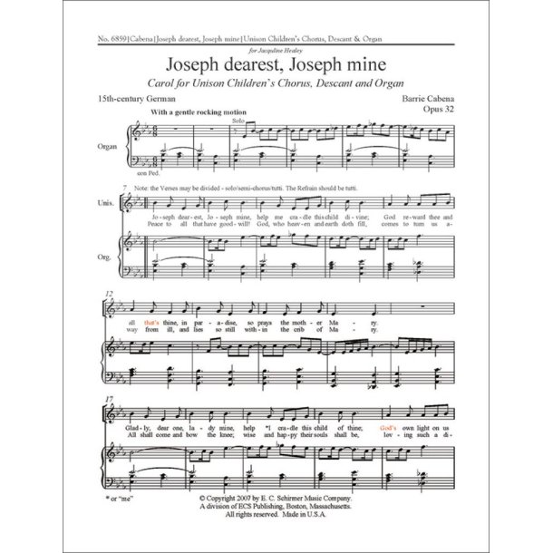 Joseph Dearest, Joseph Mine