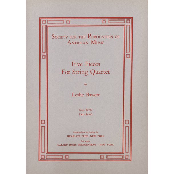 Five Pieces for String Quartet