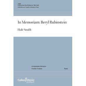 In Memoriam: Beryl Rubinstein