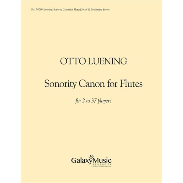 Sonority Canon for Flutes : Set of 13 parts
