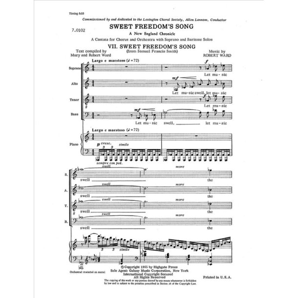 Sweet Freedom's Song: 7. Sweet Freedom's Song