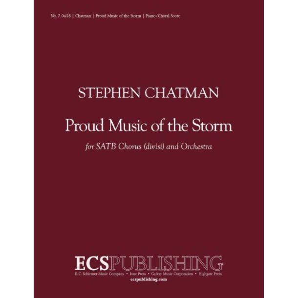 Proud Music of the Storm : Piano/Choral score