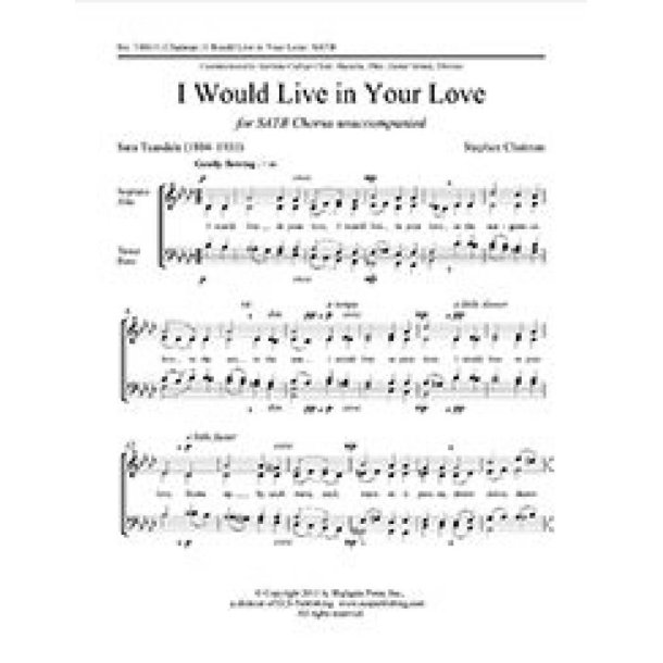 I Would Live in Your Love