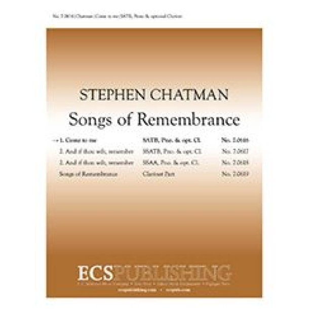 Songs of Remembrance: No. 1 Come to me