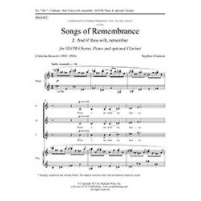 Songs of Remembrance : No. 2 And if thou wilt, remember