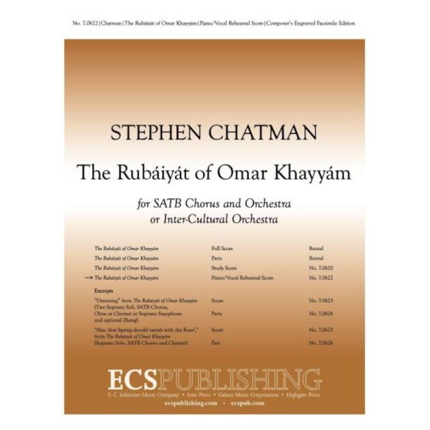 The Rub&aacute;iy&aacute;t of Omar Khayy&aacute;m : Piano Vocal Rehearsal Score