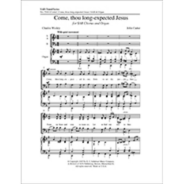 Come, Thou Long-Expected Jesus