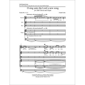 O Sing Unto the Lord a New Song