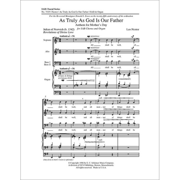 As Truly as God is our Father