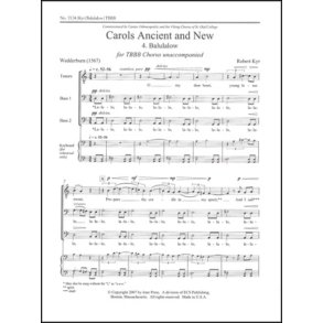 Carols Ancient and New: No. 4 Balulalow