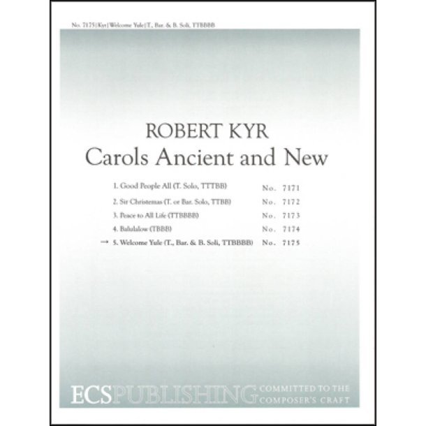 Carols Ancient and New: No. 5 Welcome Yule