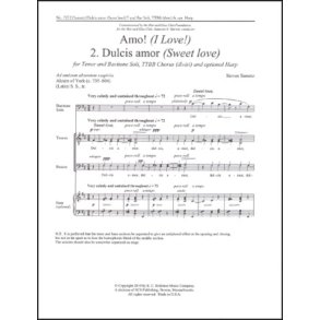 Amo!: No. 2. Dulcis amor : Sweet Love
