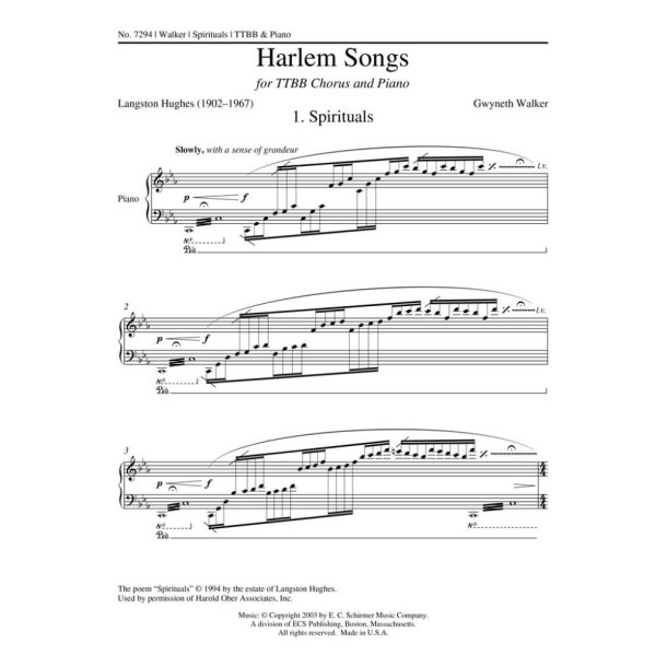 Harlem Songs: No. 1 Spirituals