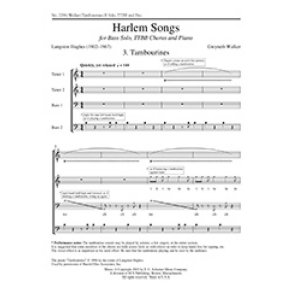 Harlem Songs: No. 3 Tambourines