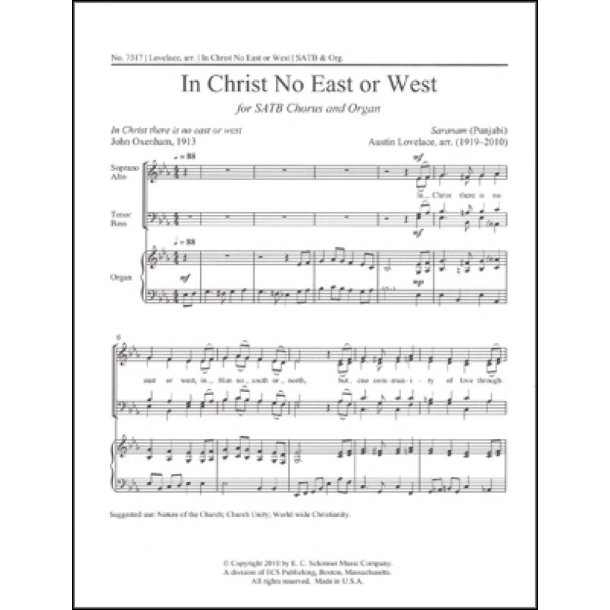 In Christ No East or West