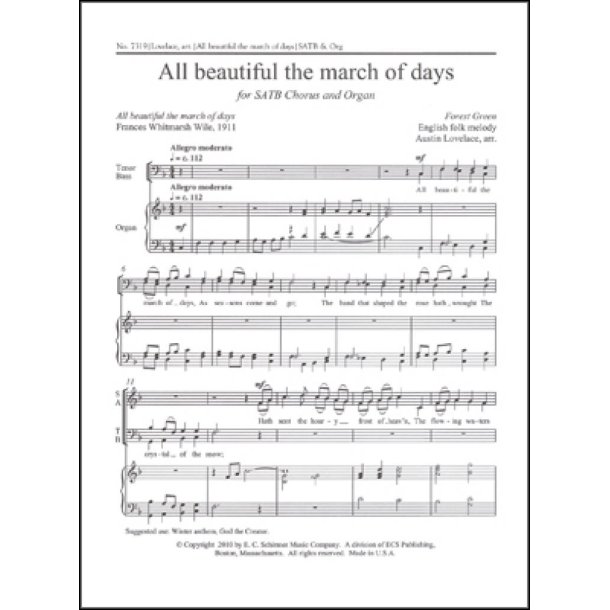 All beautiful the march of days