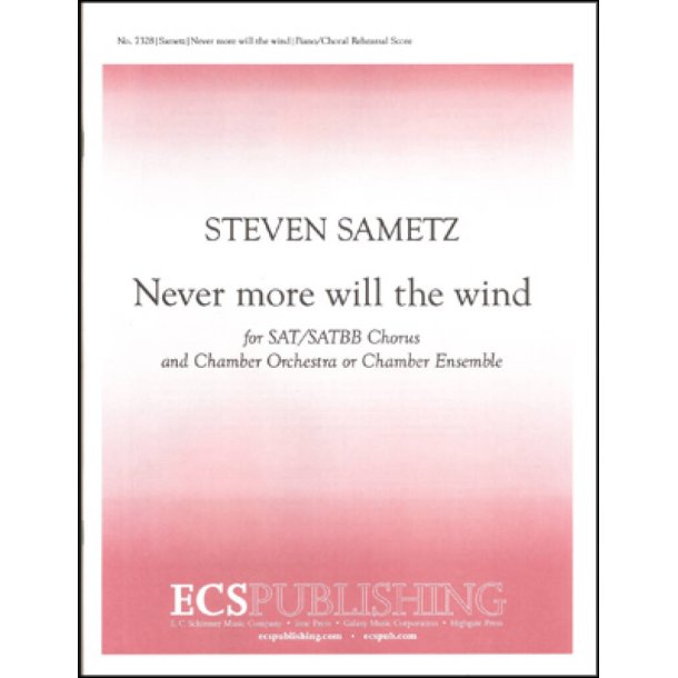 Never more will the wind