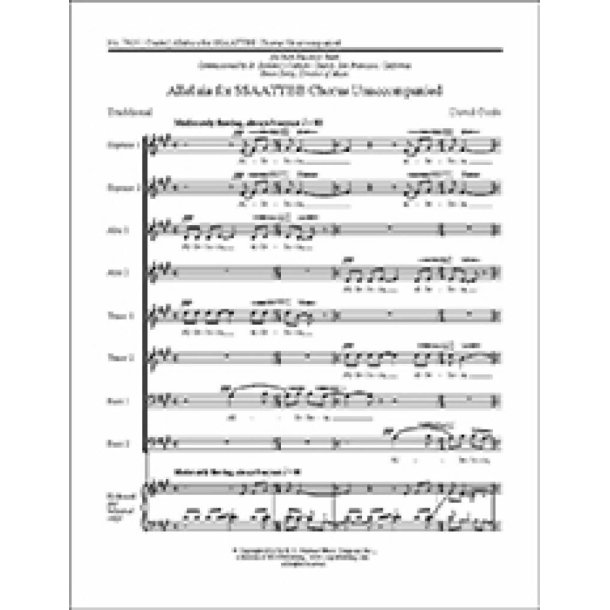 Alleluia for SSAATTBB Chorus Unaccompanied