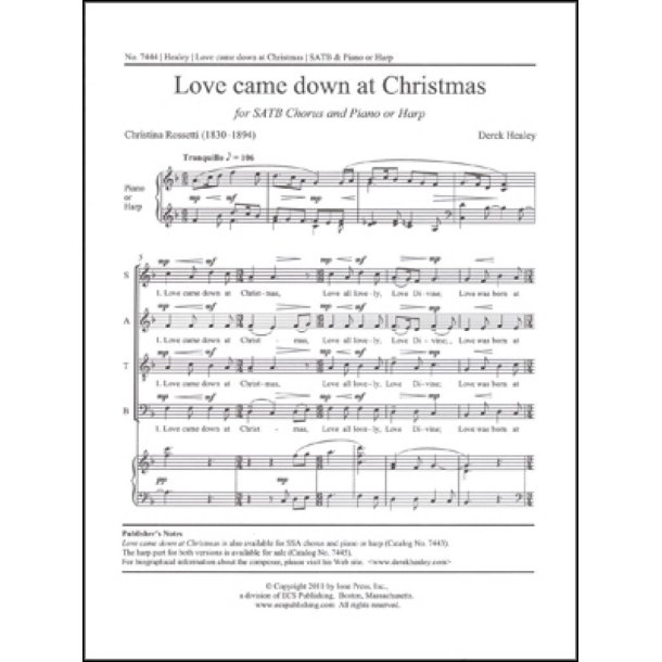 Love came down at Christmas