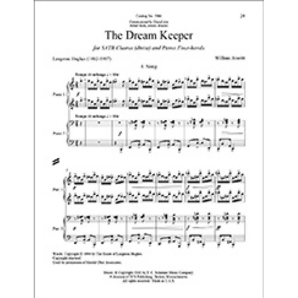The Dream Keeper: No. 4 Song