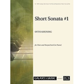 Short Sonata #1 for Flute and Harpsichord : or Piano
