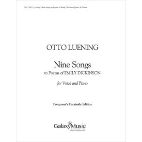 Nine Songs to Poems of Emily Dickenson