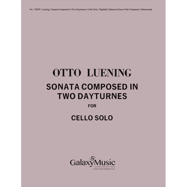 Sonata Composed in Two Dayturns