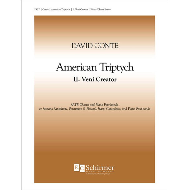 American Triptych: II. Veni Creator : Piano/Choral Score