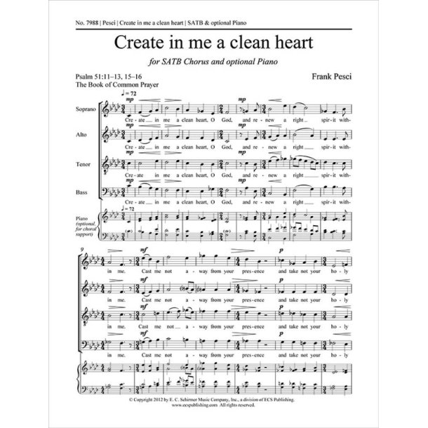 Create in me a clean heart