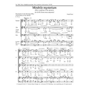 Mirabile mysterium : How wondrous is the mystery