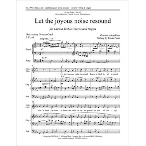 Let the joyous noise resound