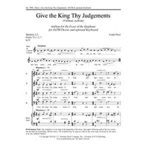 Give the King Thy Judgments