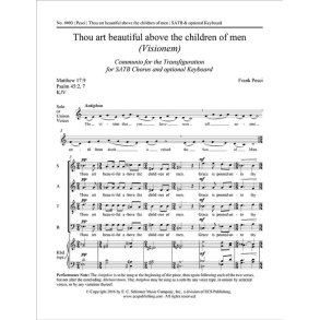 Thou art beautiful above the children of men