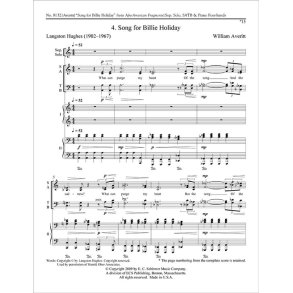 Afro-American Fragments: 4 Song for Billie Holiday