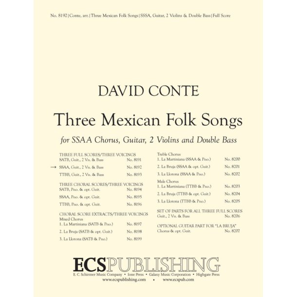 Three Mexican Folk Songs